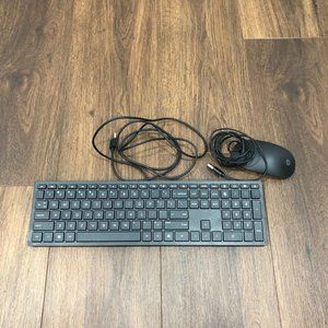 HP USB Wired Slim US Keyboard HSA-D004K & HP USB Wired Mouse HSA-D004M Basic